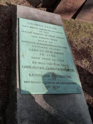 Grave of Thomas Edgar. Click for full size. Grave of Thomas Edgar image. Click for full size.