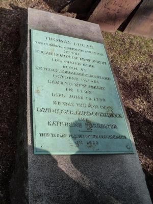 Grave of Thomas Edgar image. Click for full size.