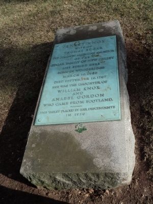 Grave of Jenett Knox. Click for full size. Grave of Jenett Knox image. Click for full size.