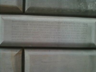 33 Liberty Street Marker. Click for full size. 33 Liberty Street Marker image. Click for full size.