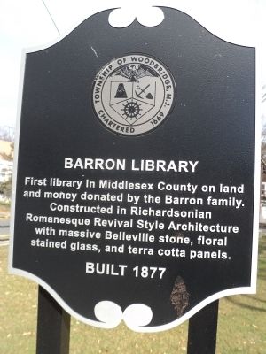Barron Library Marker. Click for full size. Barron Library Marker image. Click for full size.