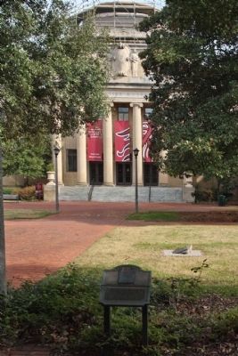 Site of Original President's House, Marker and McKissick Museum. Click for full size. Site of Original President's House, Marker and McKissick Museum image. Click for full size.