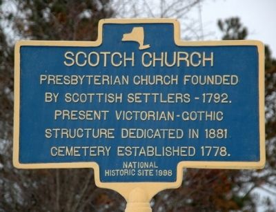 Scotch Church Marker. Click for full size. Scotch Church Marker image. Click for full size.