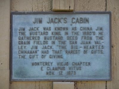 Jim Jack’s Cabin Marker image. Click for full size.