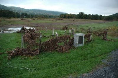 Hager Cemetery after Irene image. Click for full size.