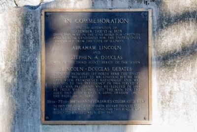 Lincoln-Douglas Debates Marker image. Click for full size.