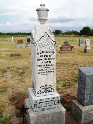 Nathaniel Grigsby Monument image. Click for full size.