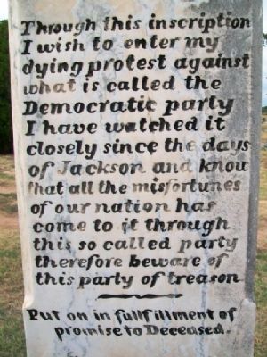 Nathaniel Grigsby Epitaph image. Click for full size.