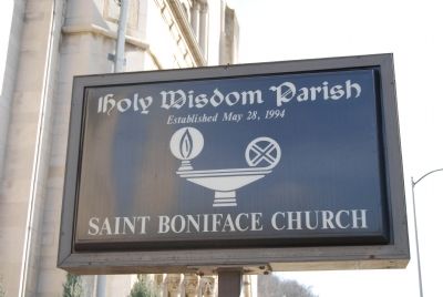 Saint Boniface Roman Catholic Church Sign image. Click for full size.