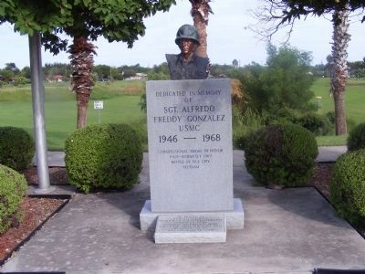 Sgt. Alfredo Freddy Gonzales Memorial image. Click for full size.