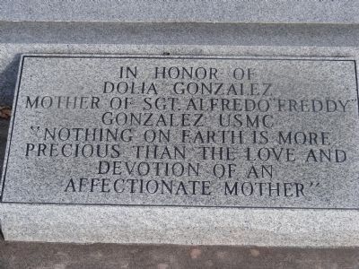 Sgt. Alfredo Freddy Gonzales Memorial image. Click for full size.