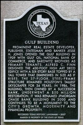 Gulf Building Marker image. Click for full size.