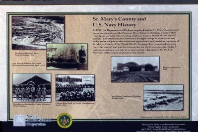 St. Mary’s County and U.S. Navy History Marker image. Click for full size.