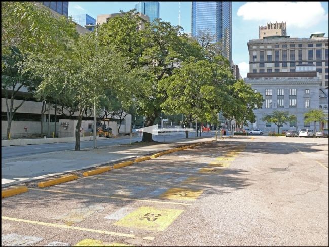 Site of Old Houston Academy Marker - pre-relocation. Click for full size. Site of Old Houston Academy Marker - pre-relocation image. Click for full size.