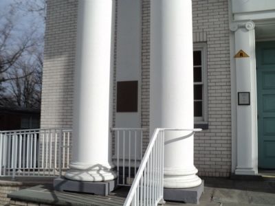 Markers at the Presbyterian Church. Click for more information. Markers at the Presbyterian Church image. Click for more information.