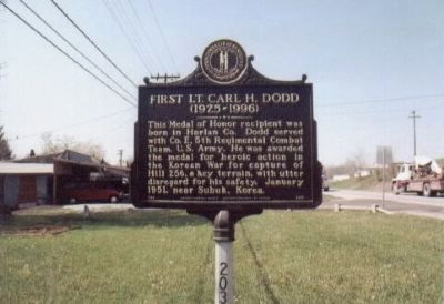 First Lt. Carl H. Dodd Marker image. Click for full size.