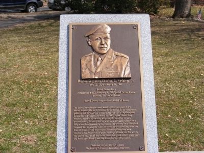 Master Sergeant Charles E. Hosking, Jr. Memorial Marker. Click for full size. Master Sergeant Charles E. Hosking, Jr. Memorial Marker image. Click for full size.