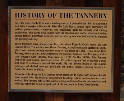 Salz Tannery Marker image. Click for full size.