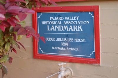 Judge Julius Lee House Landmark Marker image. Click for full size.
