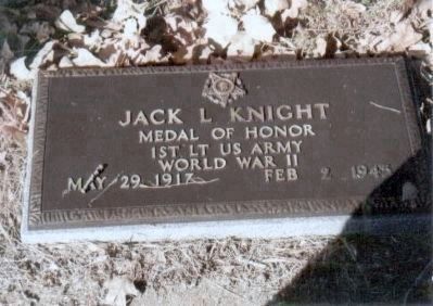 Jack Llewellyn Knight gravesite. Click for full size. Jack Llewellyn Knight gravesite image. Click for full size.