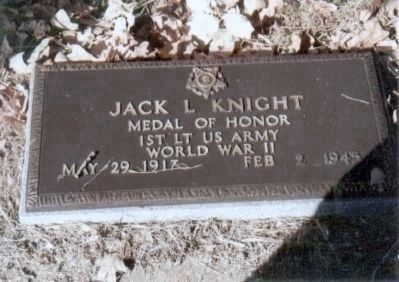 Jack Llewellyn Knight gravesite image. Click for full size.
