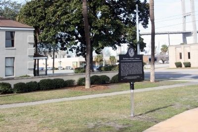 Birthplace of John C. Frmont Marker, in Yamacraw Park, 500 Block West Bay Street image. Click for full size.