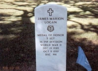 James M. Logan grave marker image. Click for full size.