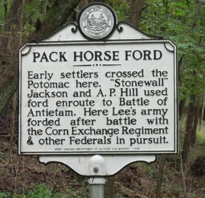 Pack Horse Ford Marker image. Click for full size.