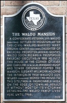 The Waldo Mansion Marker image. Click for full size.