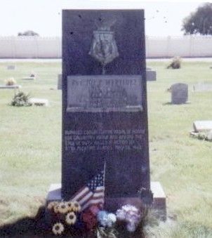 Pvt Joe P. Martinez Burial Site at Ault Cemetery in Ault, Co. image. Click for full size.
