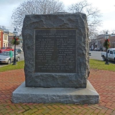 Civil War Monument Marker -- Union Side. Click for full size. Civil War Monument Marker -- Union Side image. Click for full size.
