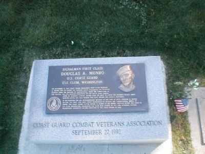 Douglas A. Munro Marker. Click for full size. Douglas A. Munro Marker image. Click for full size.