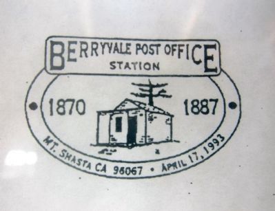 Berryvale Post Office - Commemorative Cancellation (visible in front window) image. Click for full size.
