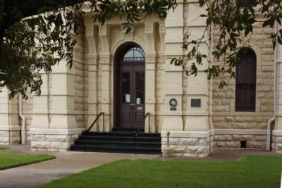Hill County Courthouse Marker, east side. Click for full size. Hill County Courthouse Marker, east side image. Click for full size.