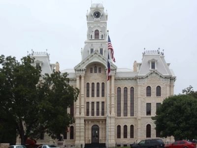 Hill County Courthouse with Bell Tower, as mentioned, South side view image. Click for full size.