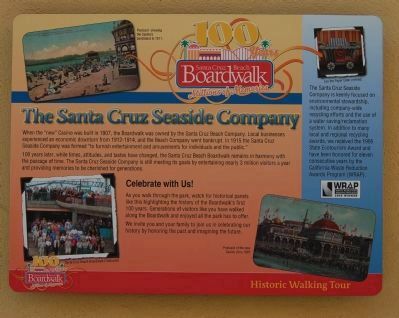 The Santa Cruz Seaside Company Marker. Click for full size. The Santa Cruz Seaside Company Marker image. Click for full size.