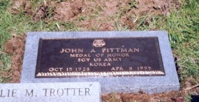 Sgt. John A. Pittman Marker image. Click for full size.