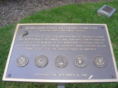 Maryland State Veterans Cemetery Marker image. Click for full size.