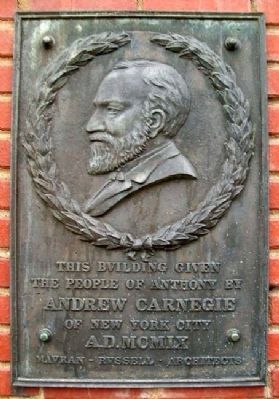 Carnegie Library Marker image. Click for full size.