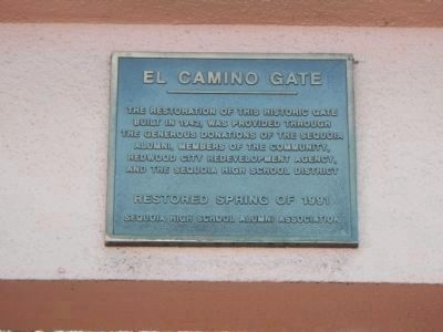 El Camino Gate Marker image. Click for full size.