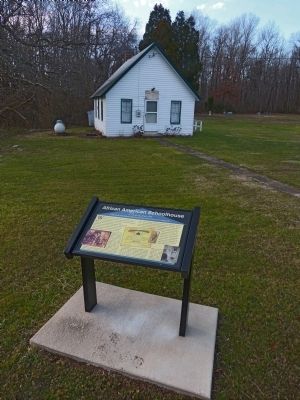 African American Schoolhouse Marker image. Click for full size.