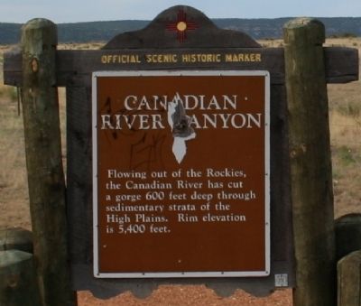 Canadian River Canyon Marker image. Click for full size.