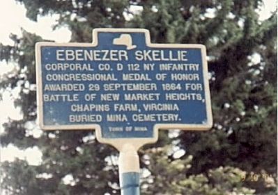 Ebenezer Skellie Marker image. Click for full size.