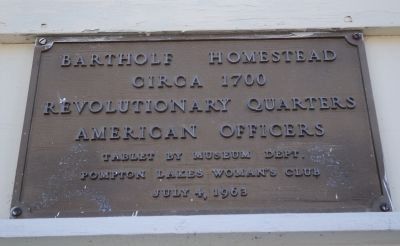 Bartholf Homestead Marker image. Click for full size.