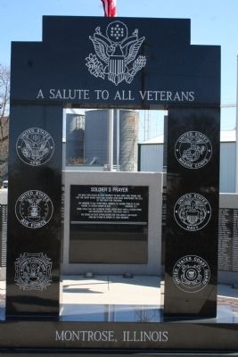 A Salute to All Veterans Marker image. Click for full size.