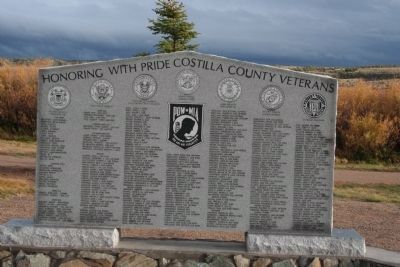 Costilla County Veterans Memorial Marker. Click for full size. Costilla County Veterans Memorial Marker image. Click for full size.