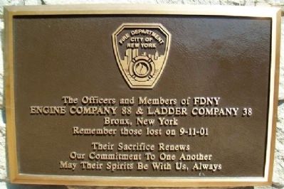 9-11 FDNY Marker image. Click for full size.