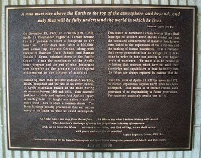 Man's Last Footsteps On The Moon Marker image. Click for full size.