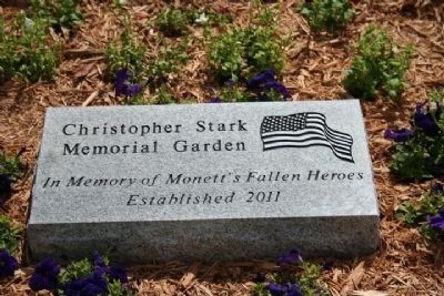 Christopher G. Stark Memorial Garden. Click for full size. Christopher G. Stark Memorial Garden image. Click for full size.