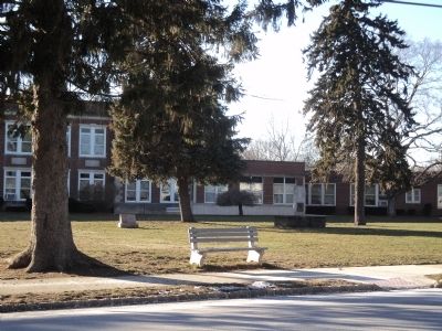 Marker at the Riverdale Public Elementary School. Click for full size. Marker at the Riverdale Public Elementary School image. Click for full size.